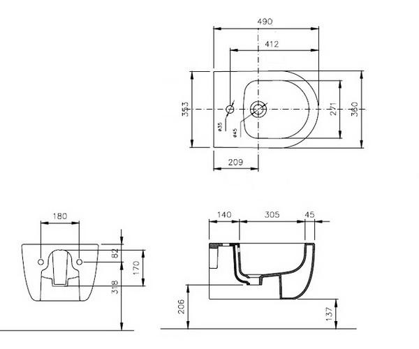 биде ALLEN BRAU PRIORITY